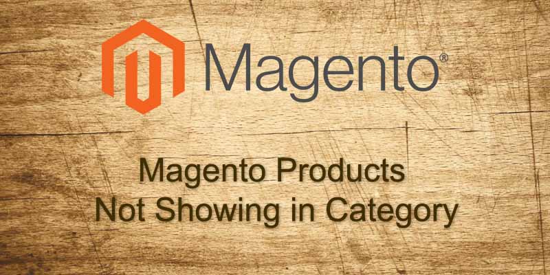 Magento Products Not Showing in Category